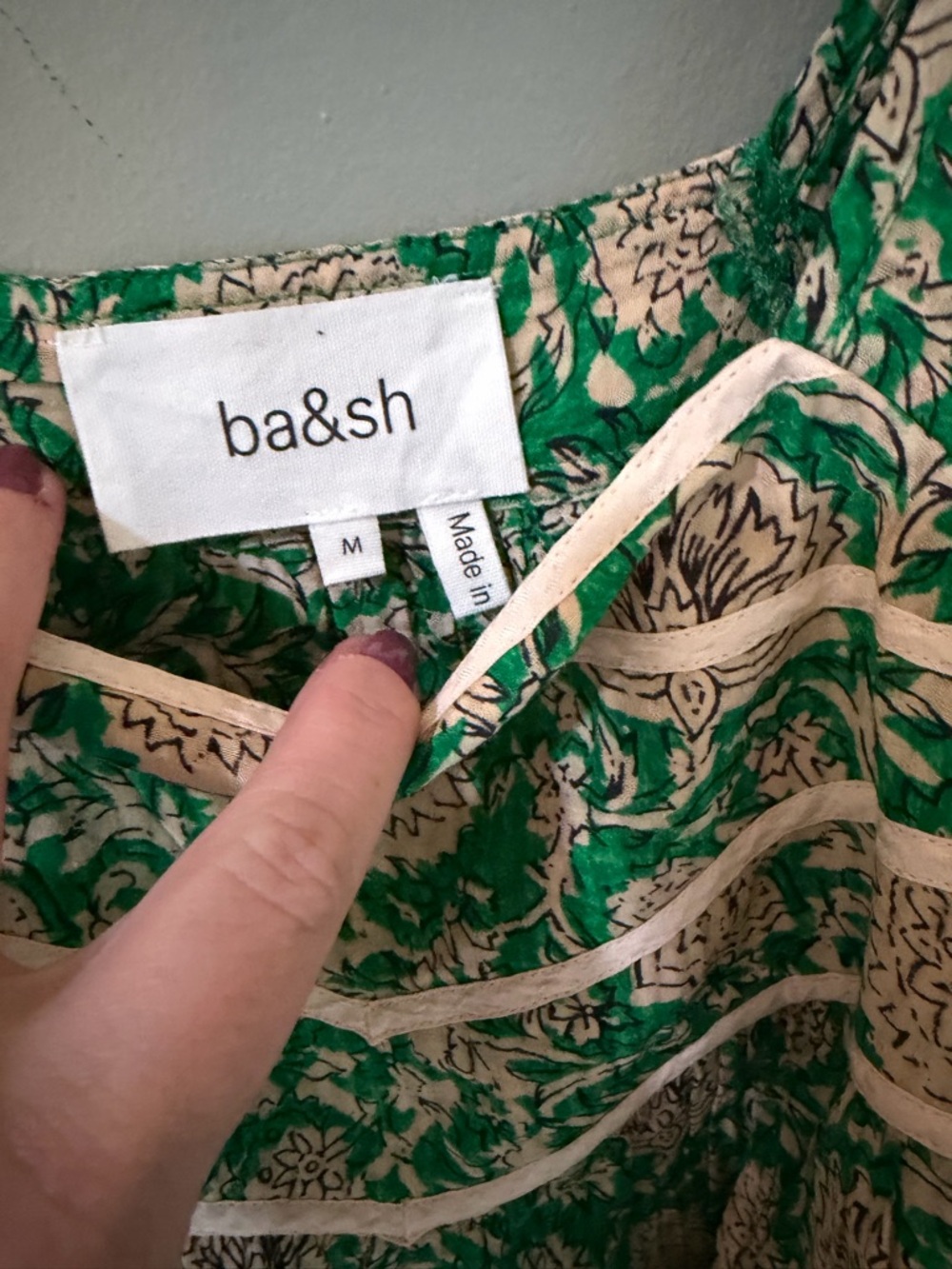 ba&sh
Peio Printed Ruffled Top size medium - Picture 5 of 6